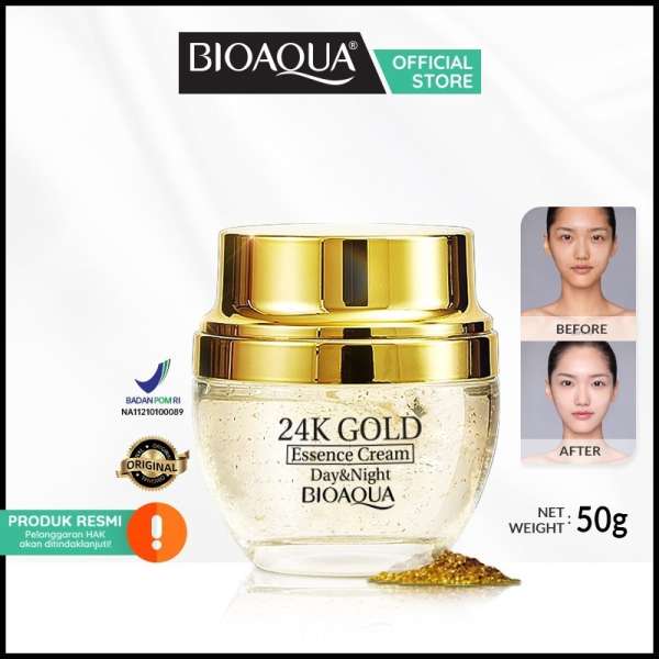 BIOAQUA serum wajah 24K Gold Essence Cre...