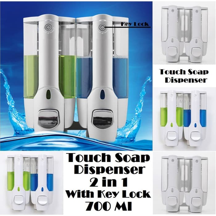 【COD】700ml Dispenser Sabun DOUBLE Te...