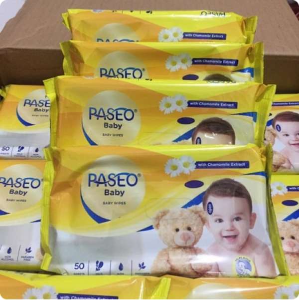 Tissue Basah Paseo 50 Sheets Baby Wipes ...