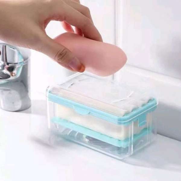 Wash clothes gadget portable soap dish s...