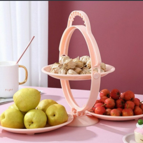 Portable fresh fruit plate double foldin...