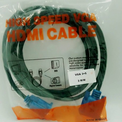 Kabel VGA 3 meter - Bayar Ditempat - COD