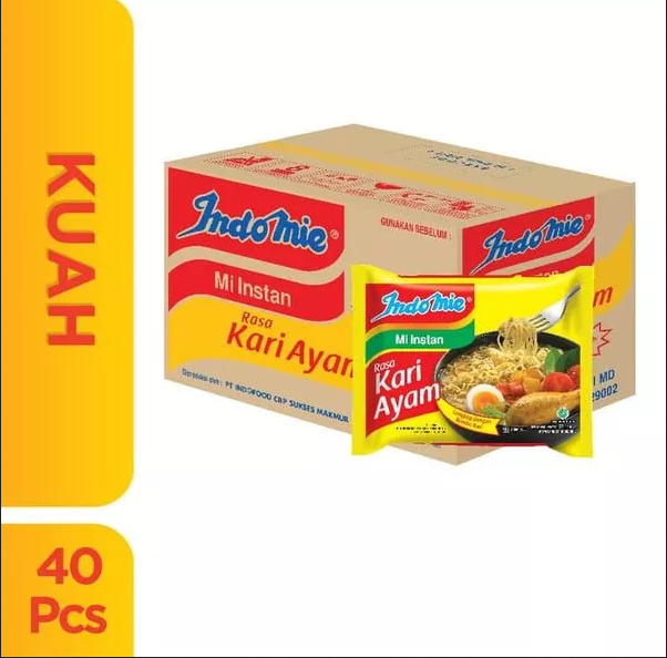 (1 Dus / 40 bungkus) Indomie Kuah Rasa K...