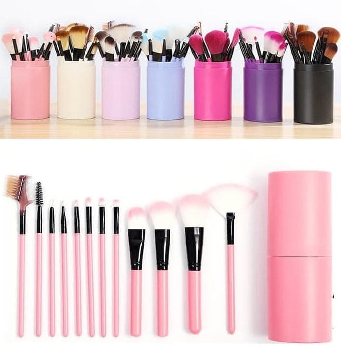 Brush Make Up Set 12IN1 Tabung / Kuas Ma...