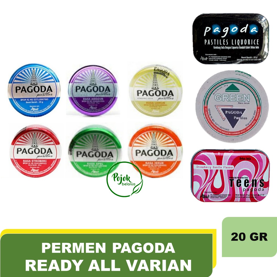 Pagoda Pastiles  Bpom isi 20 gram / Perm...