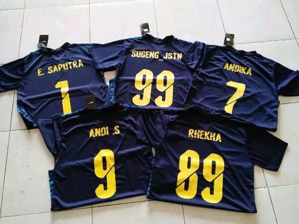 Jersey Setelan Futsal 1 Set Sablon Nama ...