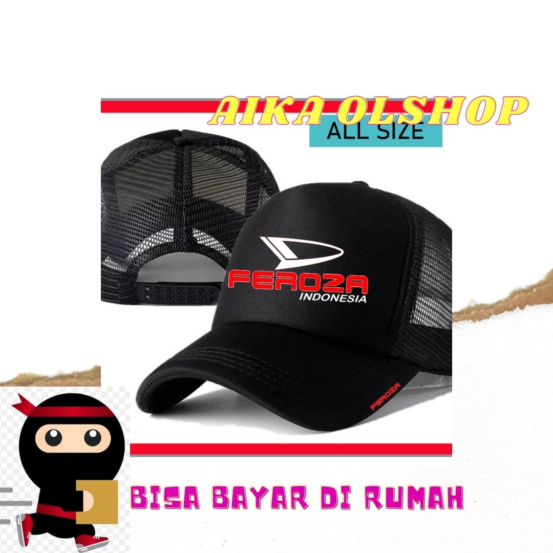 Snapback topi Trucker dewasa Design fero...