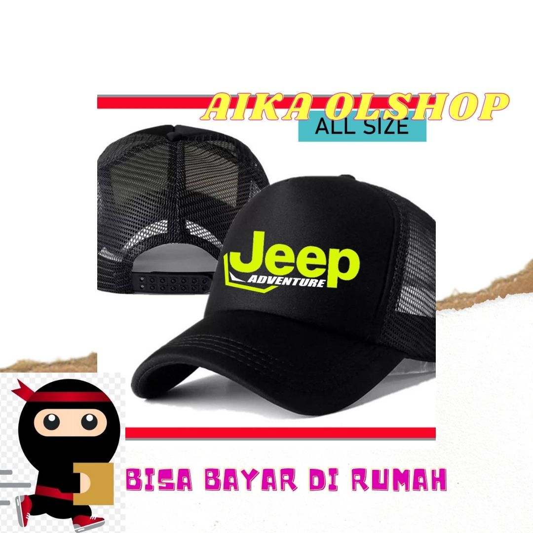 Snapback Topi Trucker Jaring Dewasa Desi...