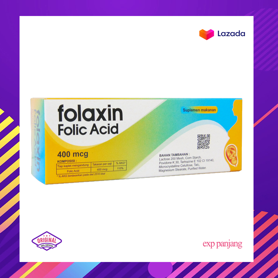 Folaxin tablet isi 10 strip (box)