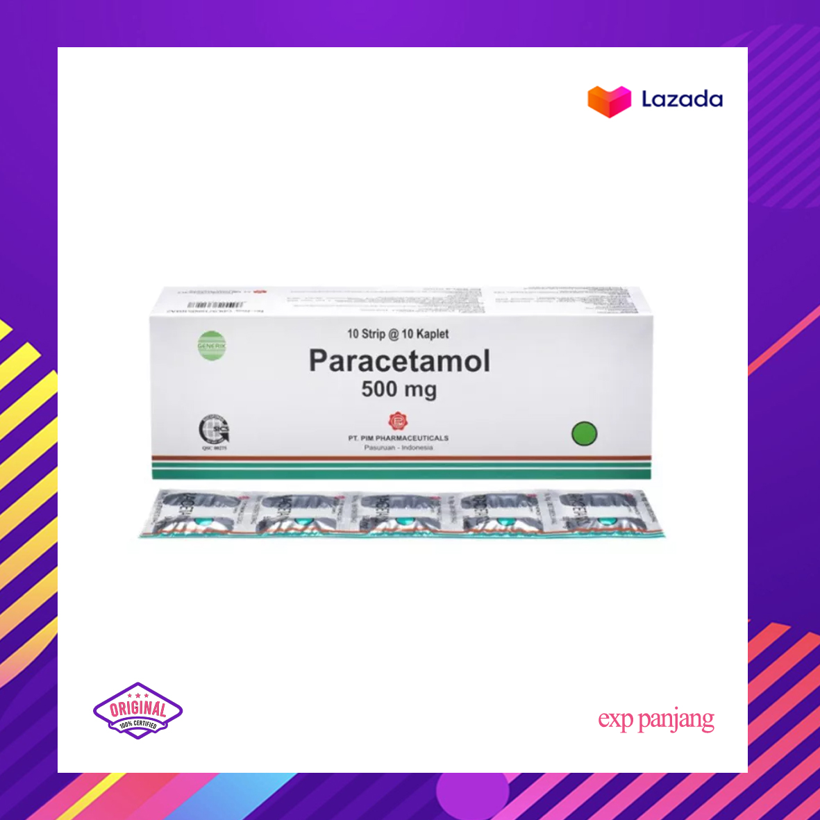 Paracetamol pim isi 10 tablet