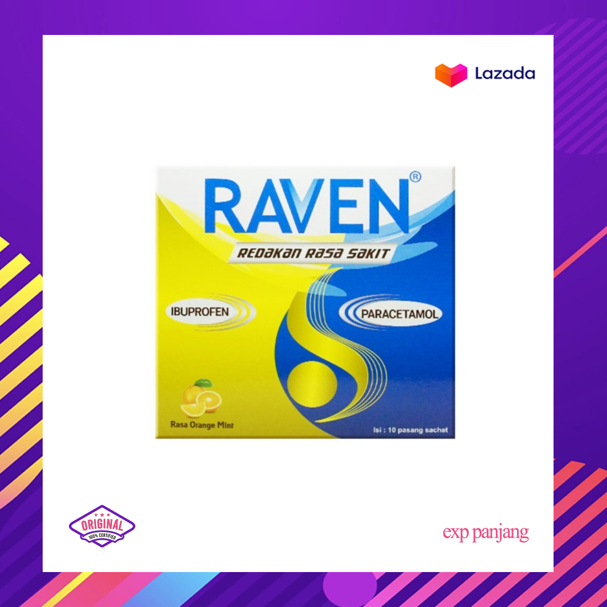 Raven Sirup 10 ml 2 Sachet isi 10 sachet...